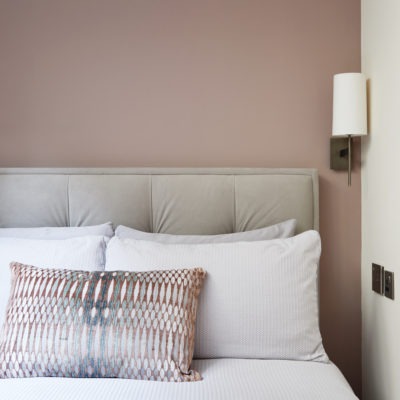 pink bedroom wall